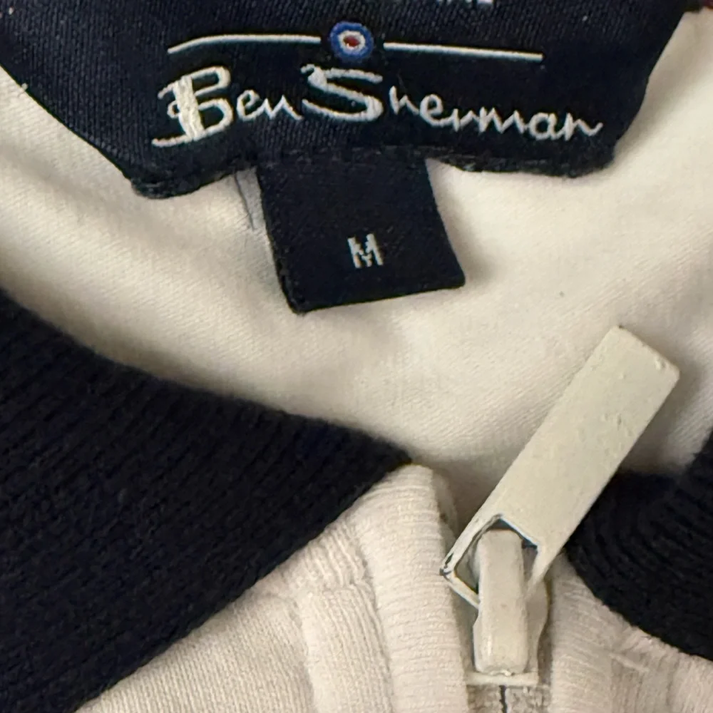 Ben Sherman Men's Short Sleeve Color-block White Polo Shirt , M‎